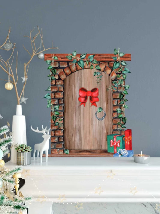 Christmas Elf Door | Wall Sticker